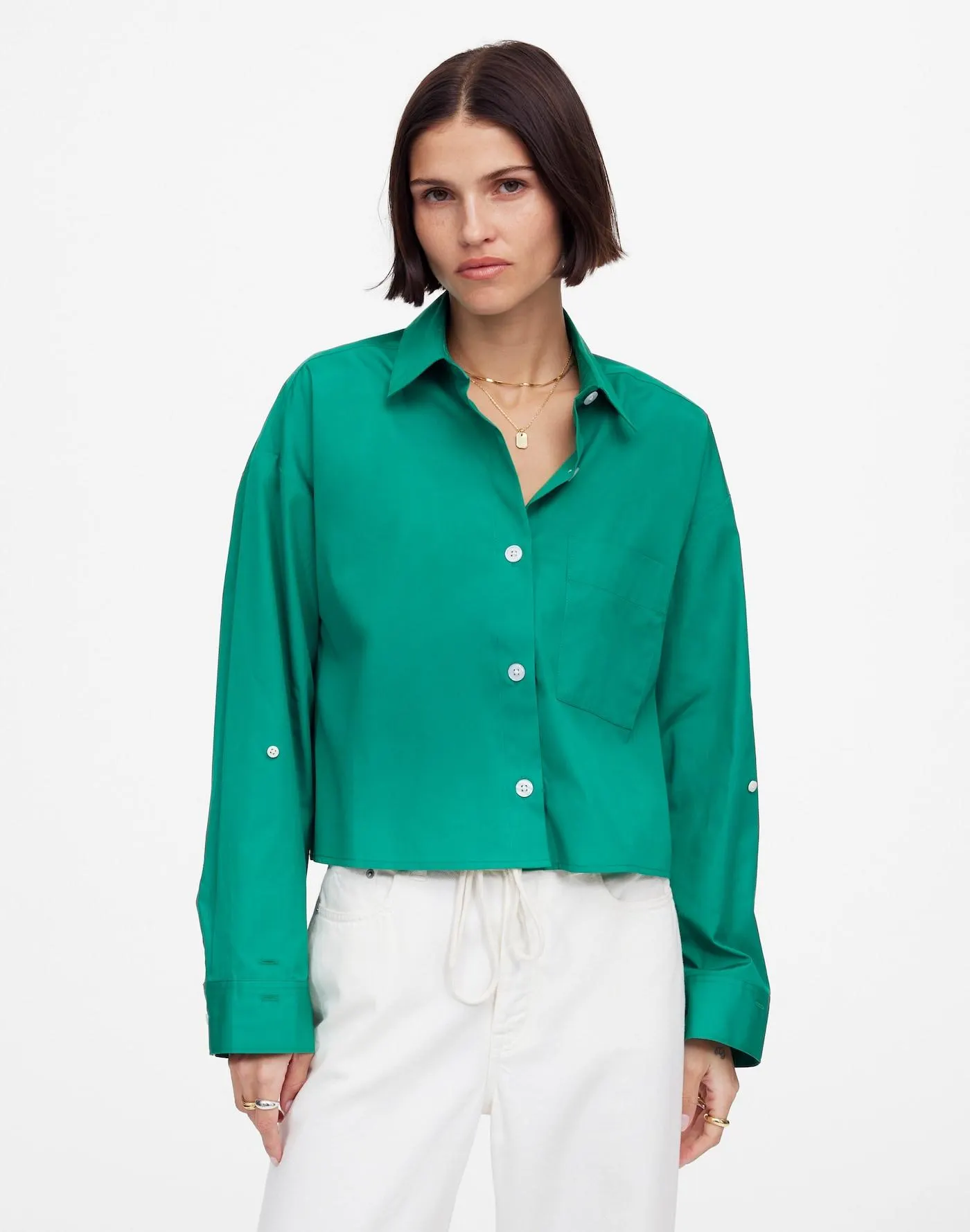Straight-Hem Shirt