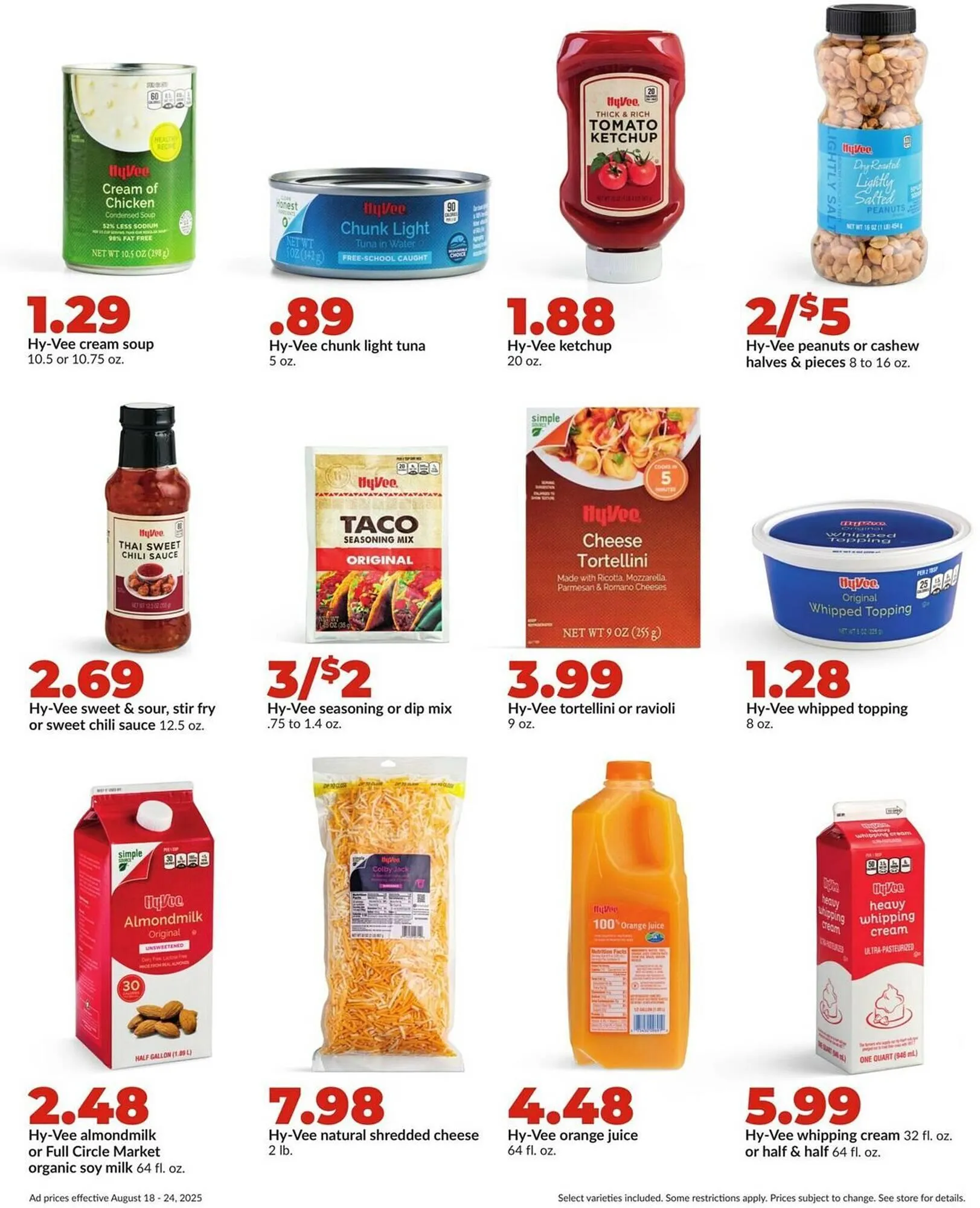 Weekly ad Hy-Vee Weekly Ad from August 18 to August 24 2025 - Page 19