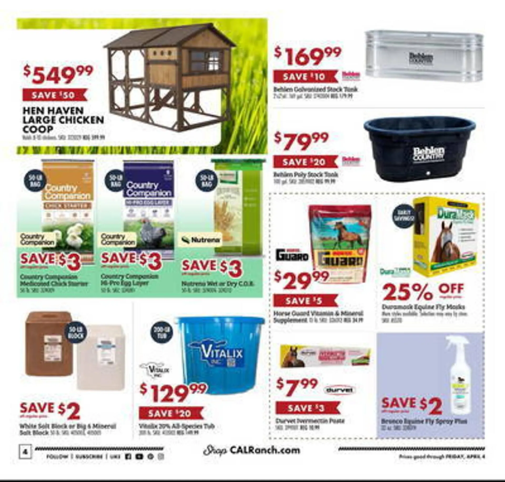 Weekly ad C A L Ranch Stores Weekly Ad from March 26 to April 4 2025 - Page 4