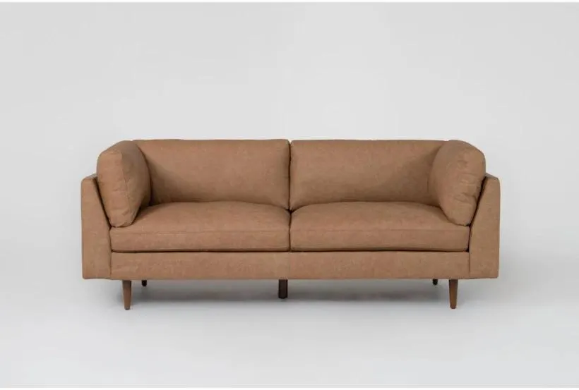 Ewan Caramel Leather Sofa