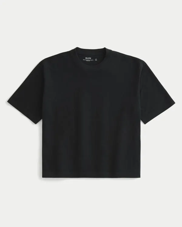 Heavyweight Boxy Crop Crew T-Shirt