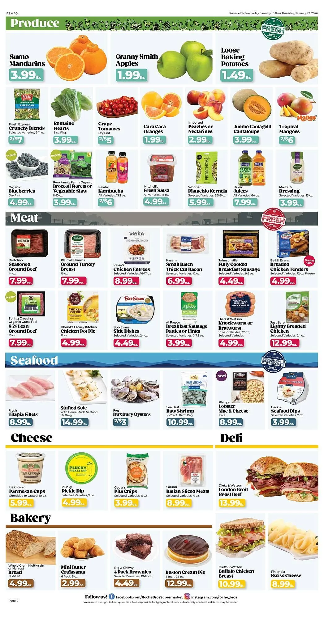 Weekly ad Roche Bros weekly ad from January 16 to January 22 2026 - Page 4