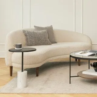 Kayra 87" Sofa - Ivory Bouclé