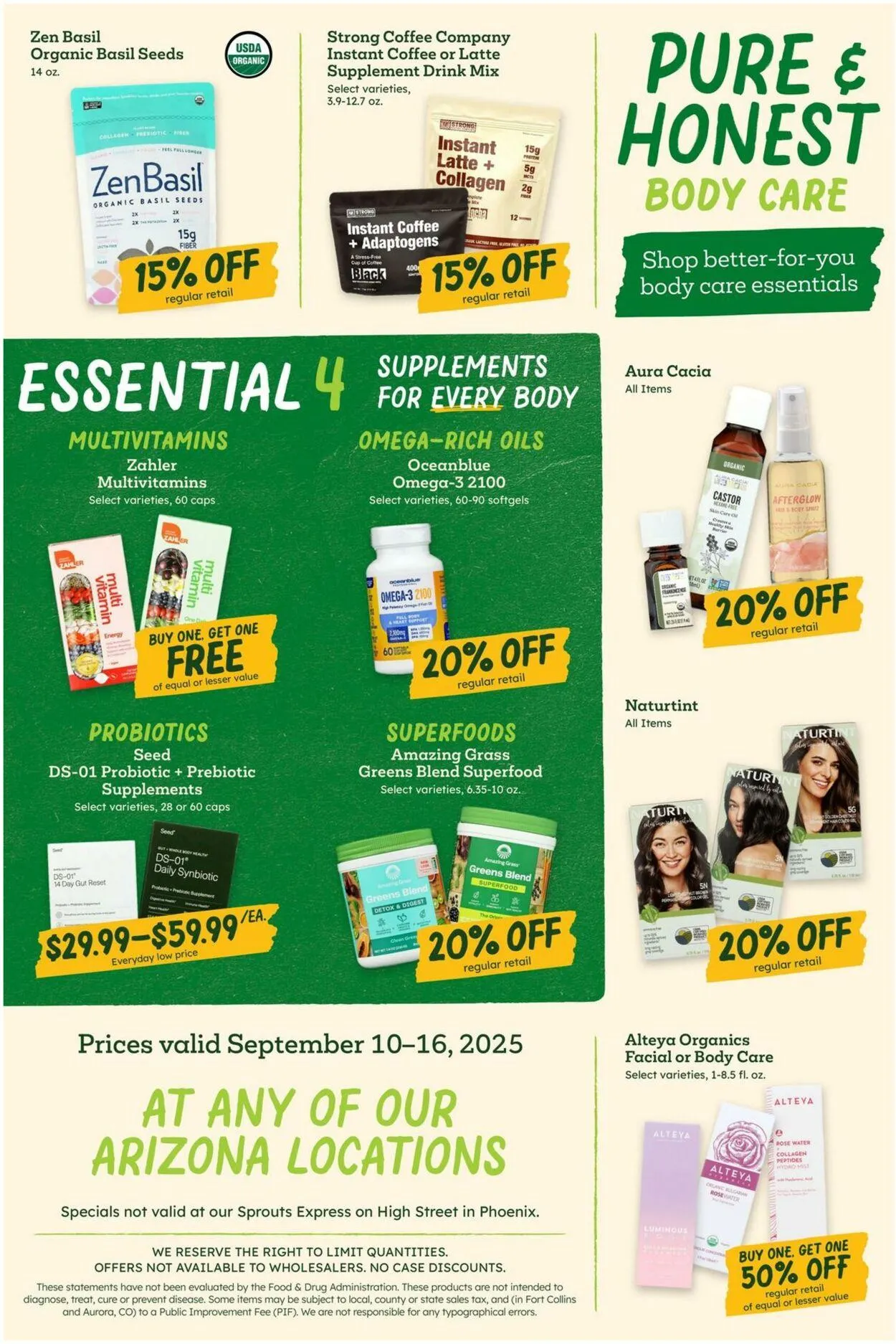 Weekly promotion Sprouts Current weekly ad spanning from September 10 to September 16 2025 - Page 11 for Catalogue 365