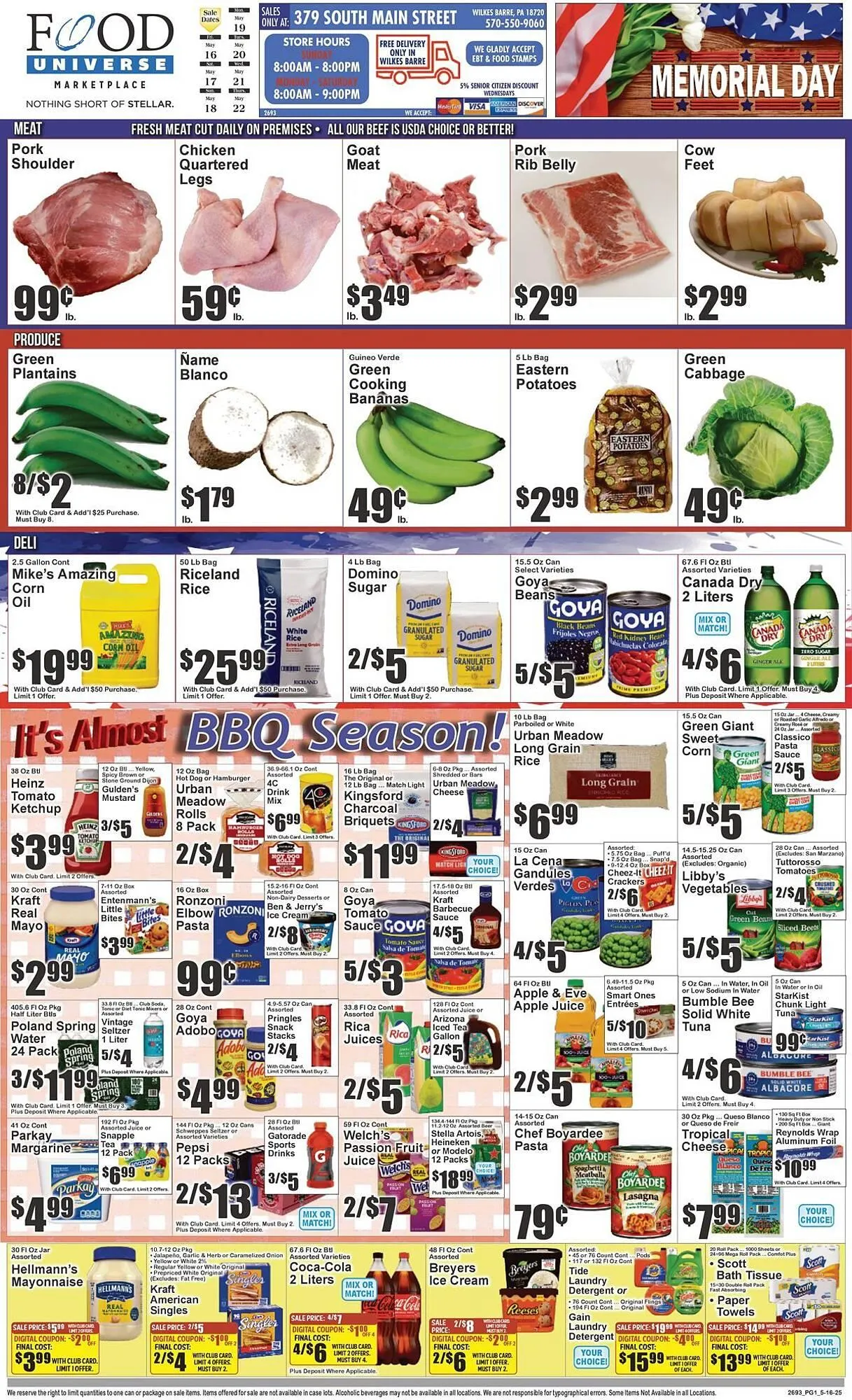 Weekly ad Food Universe Weekly Ad from May 16 to May 22 2025 - Page 1