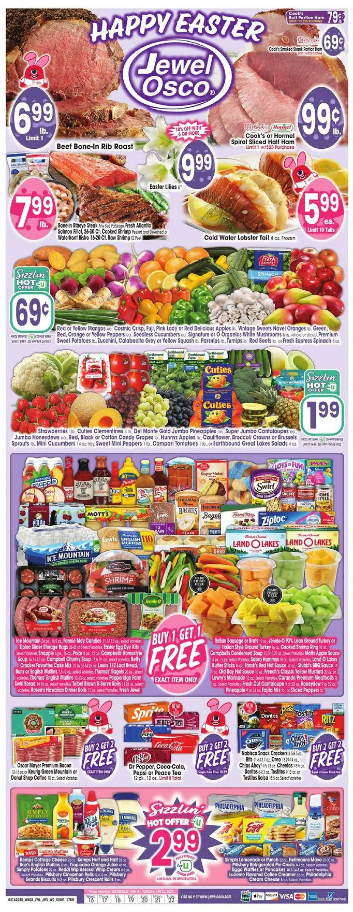 Catálogo de Jewel Osco Current weekly ad 16 de abril al 22 de abril 2025 - Página 1