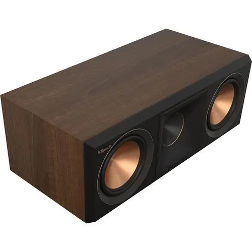 Klipsch RP-500C II - Enhanced Clarity with Bigger Horn Center Speaker - Walnut