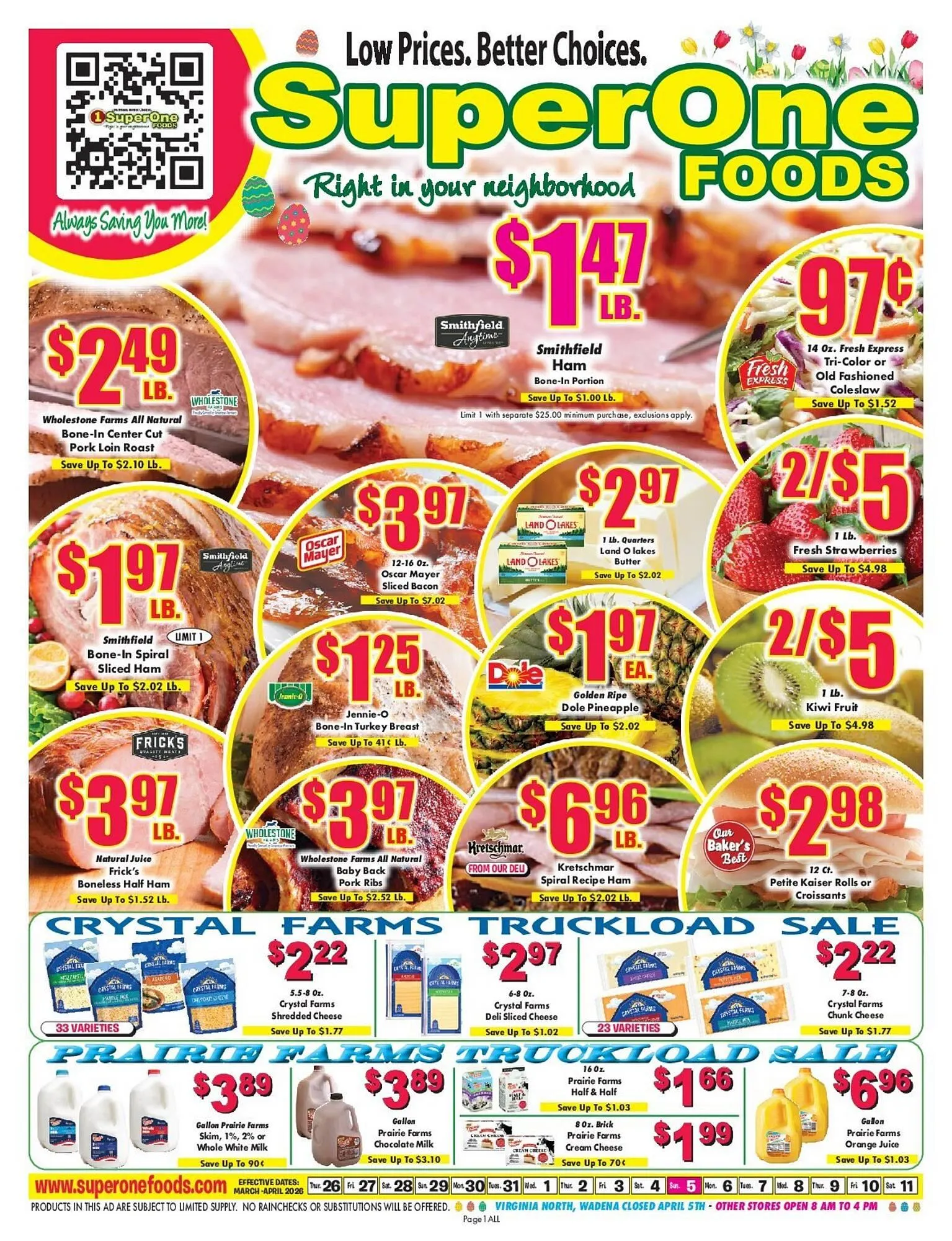 Weekly ad Miners County Market weekly ad from March 26 to April 11 2026 - Page 1