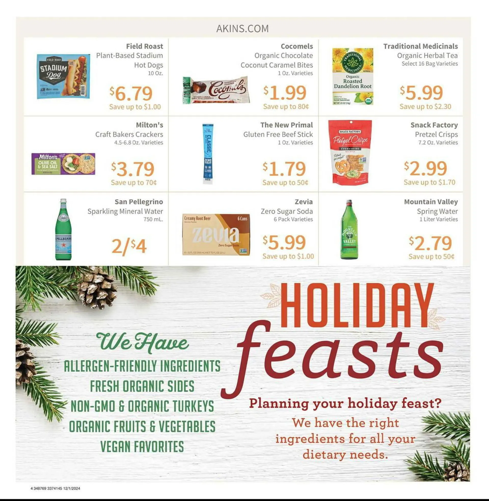 Weekly ad Akin's Natural Foods Weekly Ad from December 1 to December 31 2024 - Page 4
