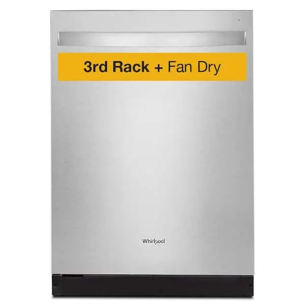 24 in. Fingerprint Resistant Stainless Steel Top Control Dishwasher with 3rd Rack