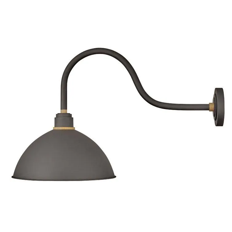 Bertram Single Light Bell Outdoor Aluminum Wall Light