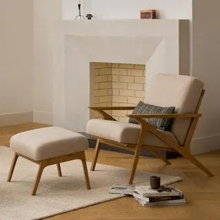 Otio 26" Lounge Set - Oak and Welsh Taupe