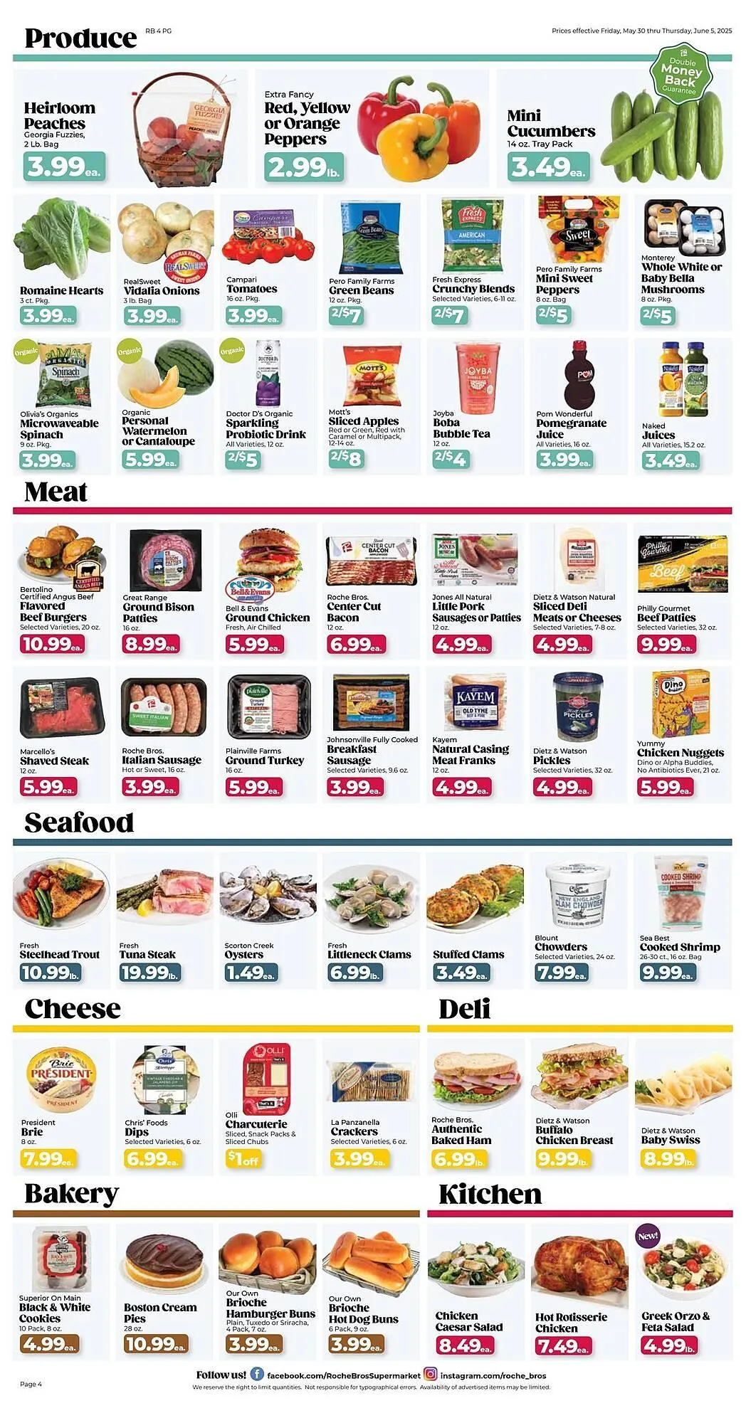Weekly ad Roche Bros Weekly Ad from June 1 to June 5 2025 - Page 4