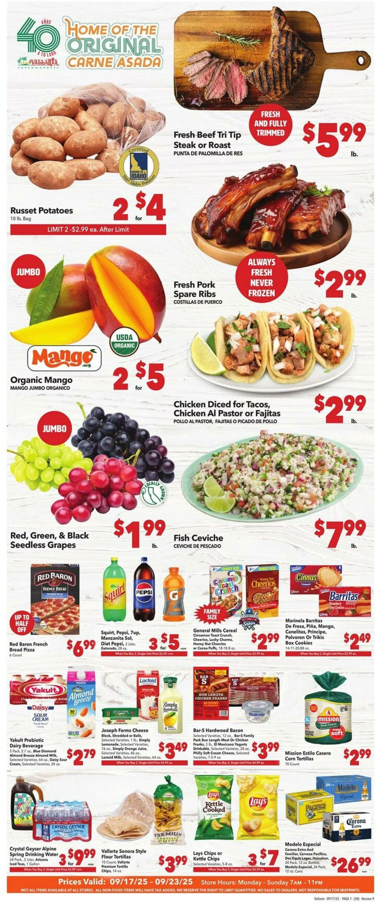 Weekly ad Vallarta from September 17 to September 23 2025 - Page 1