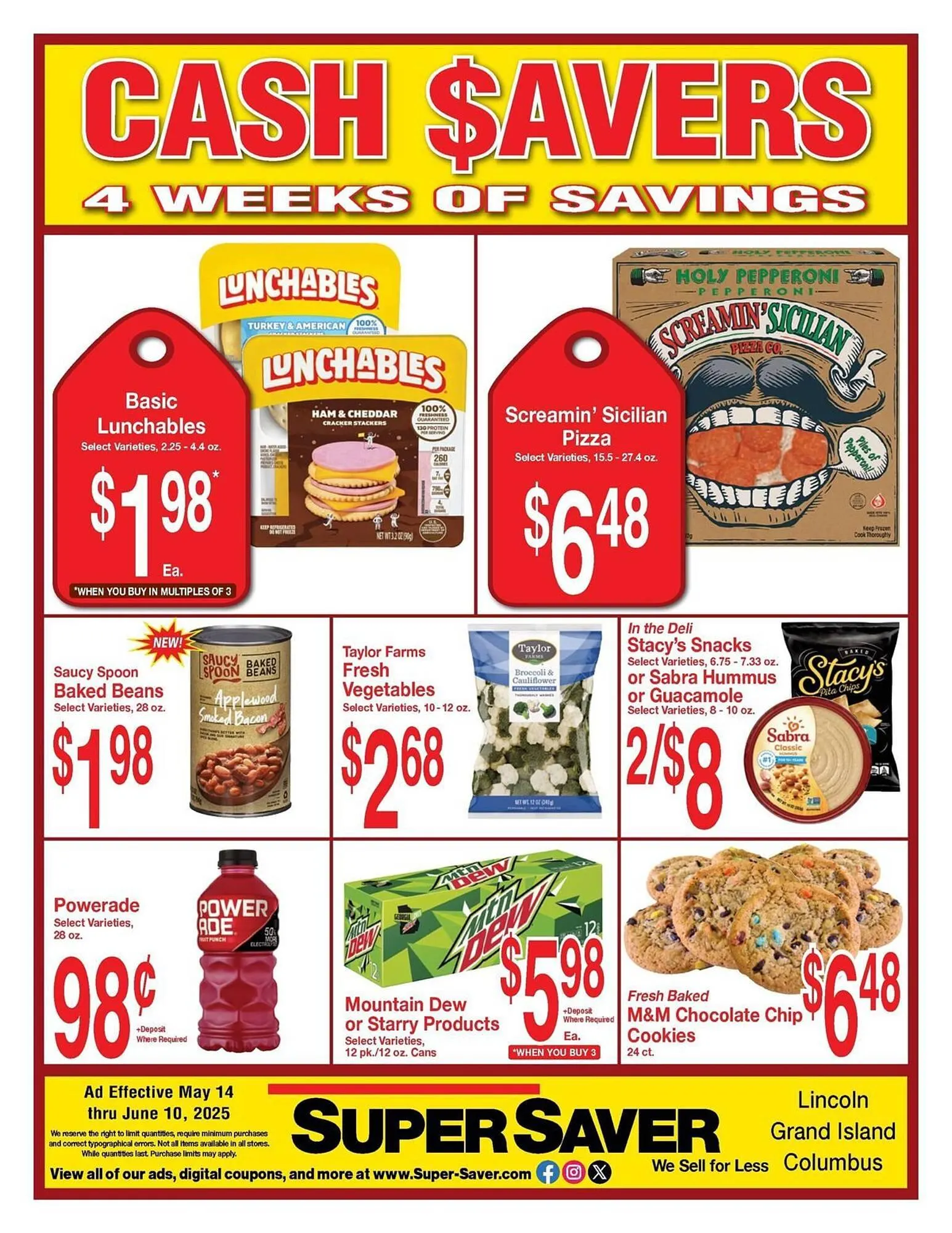Weekly ad Super Saver Weekly Ad from May 14 to June 10 2025 - Page 1