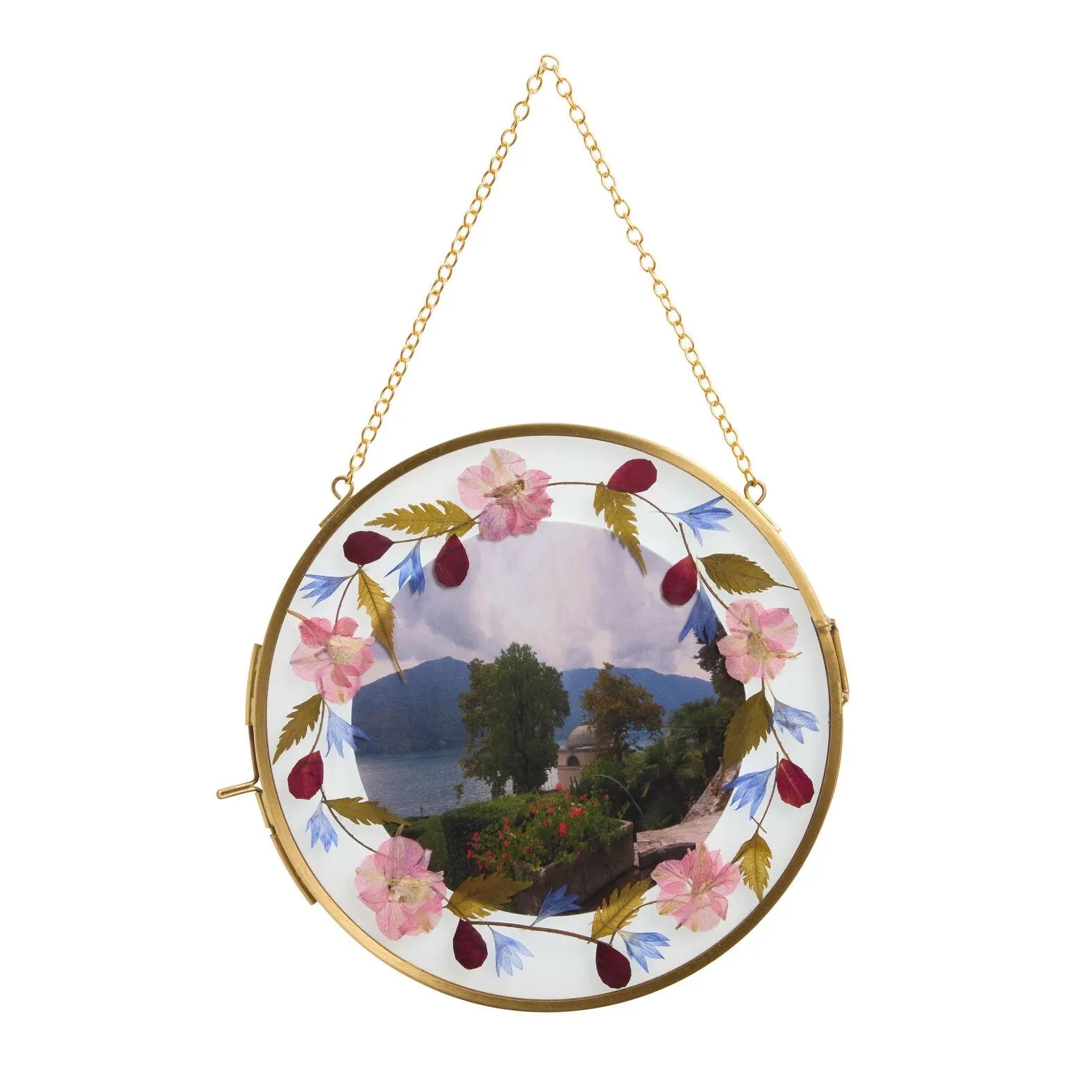 Brass Pressed Floral Wall Frame