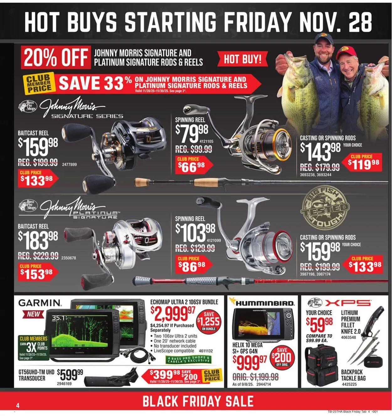 Weekly promotion Cabela's Current weekly ad spanning from November 24 to November 30 2025 - Page 4 for Catalogue 365