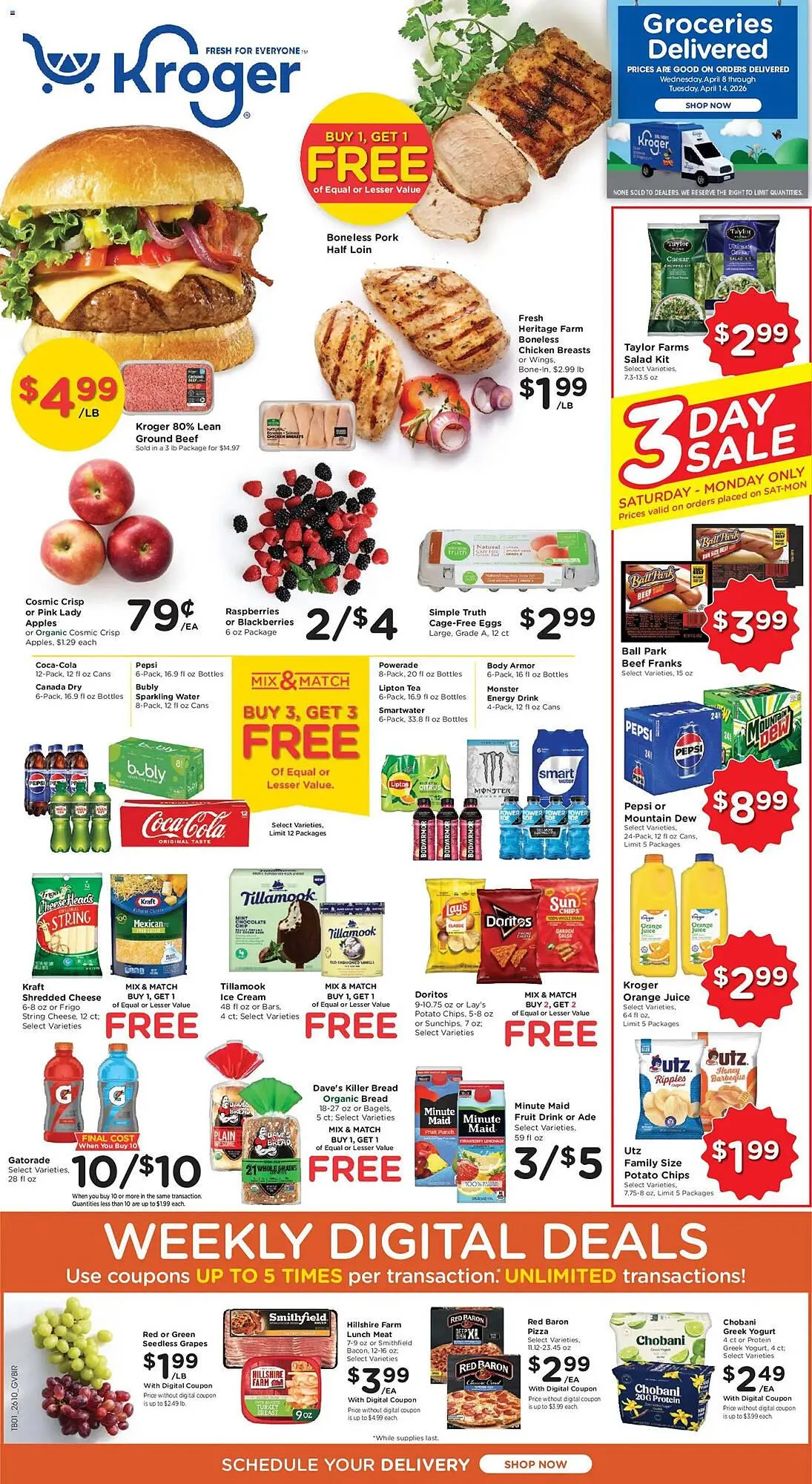 Weekly ad Kroger weekly ad from April 8 to April 14 2026 - Page 1