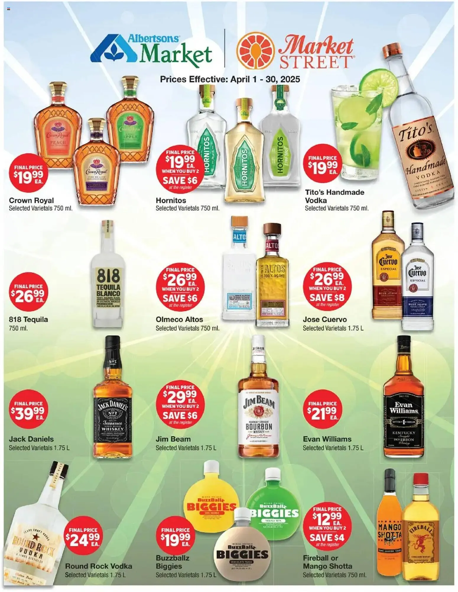Weekly ad Albertsons Weekly Ad from April 1 to April 30 2025 - Page 1
