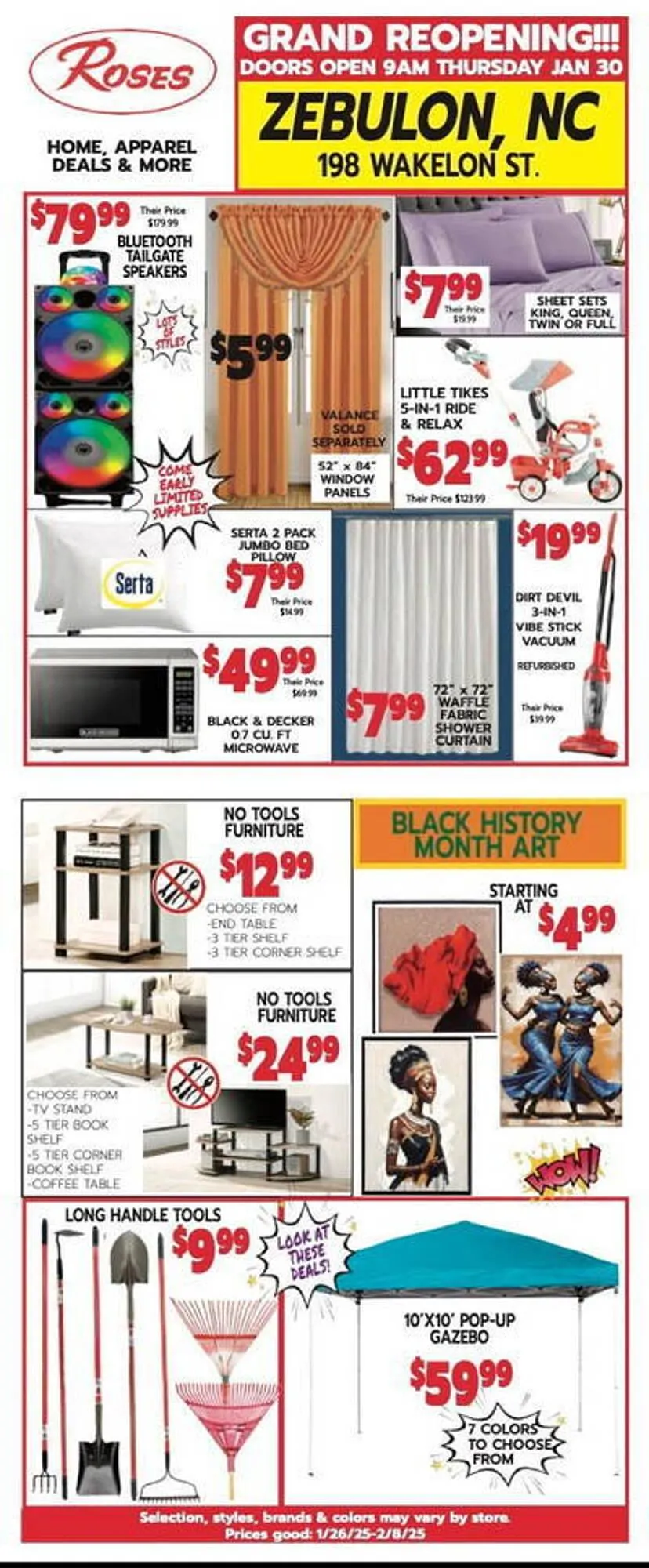 Roses Discount Store Weekly Ad - 1