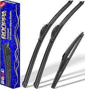 3 wipers Replacement for 2014-2021 Jeep Grand Cherokee, Windshield Wiper Blades Original Equipment Replacement - 22"/21"/11" (Set of 3) U/J HOOK