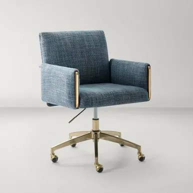 Lucia Desk Chair - Peacock