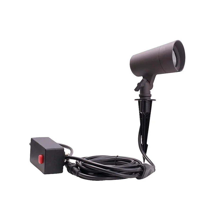 Harbor Breeze 250 -Lumens 4.5 -Watt Black Low voltage Plug-in LED Spot light