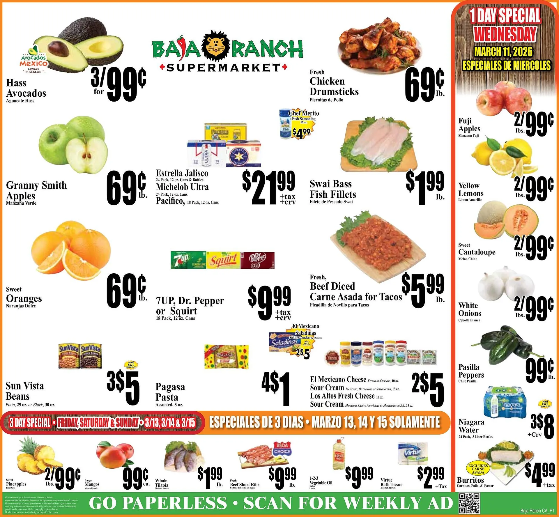 Weekly ad Baja Ranch weekly ad from March 11 to March 17 2026 - Page 1