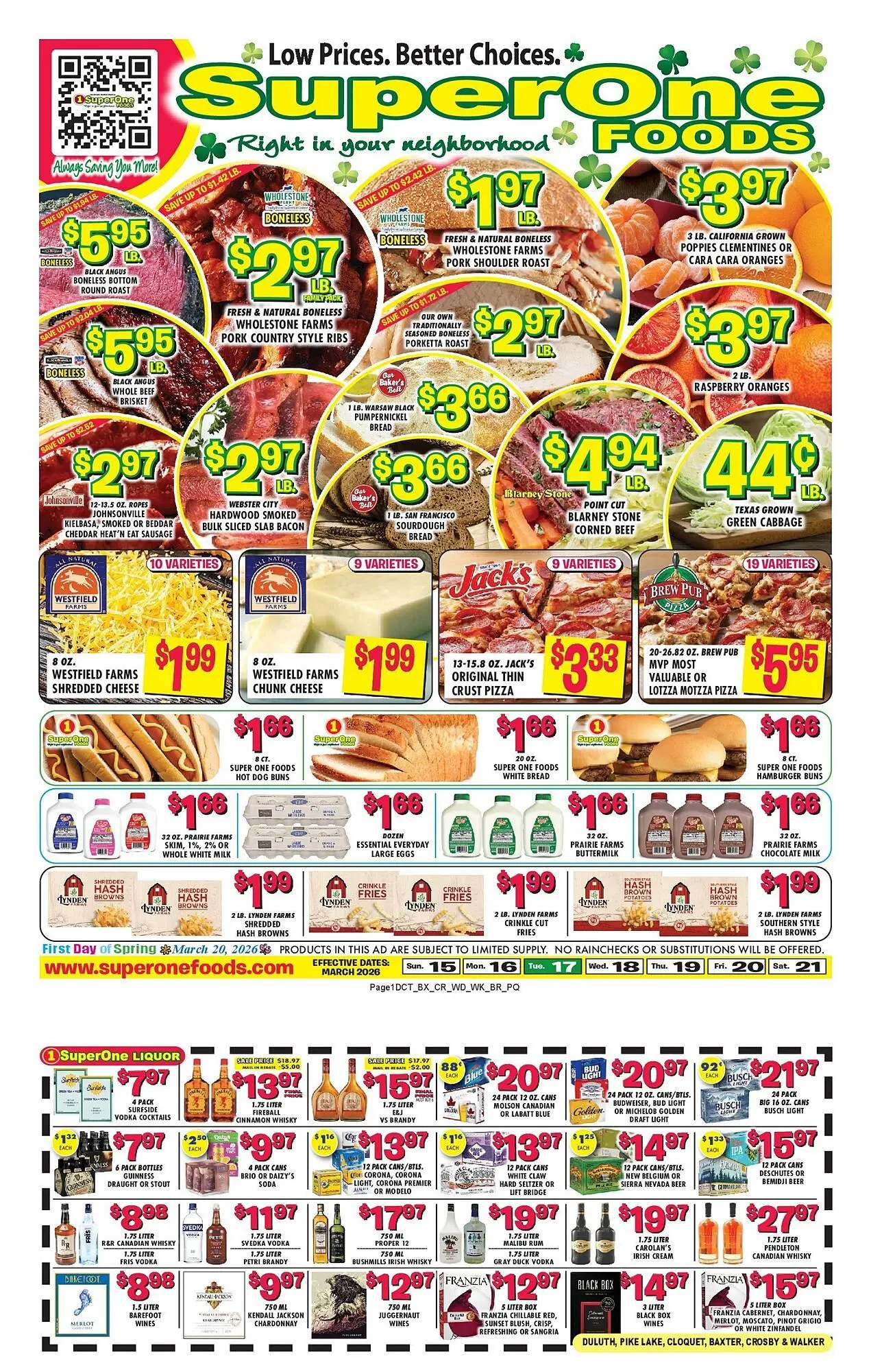 Weekly ad Miners County Market weekly ad from March 15 to March 21 2026 - Page 1