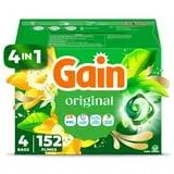 Gain Flings 4 in 1 Laundry Detergent Pacs, Original Scent, 152 ct.