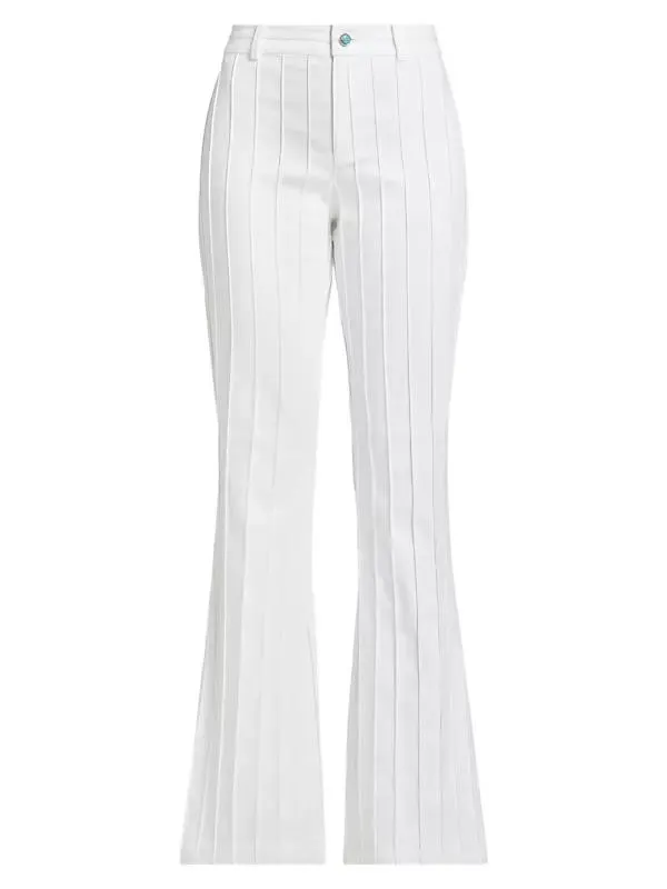 Turquoise-Embellished Alina Denim Pants