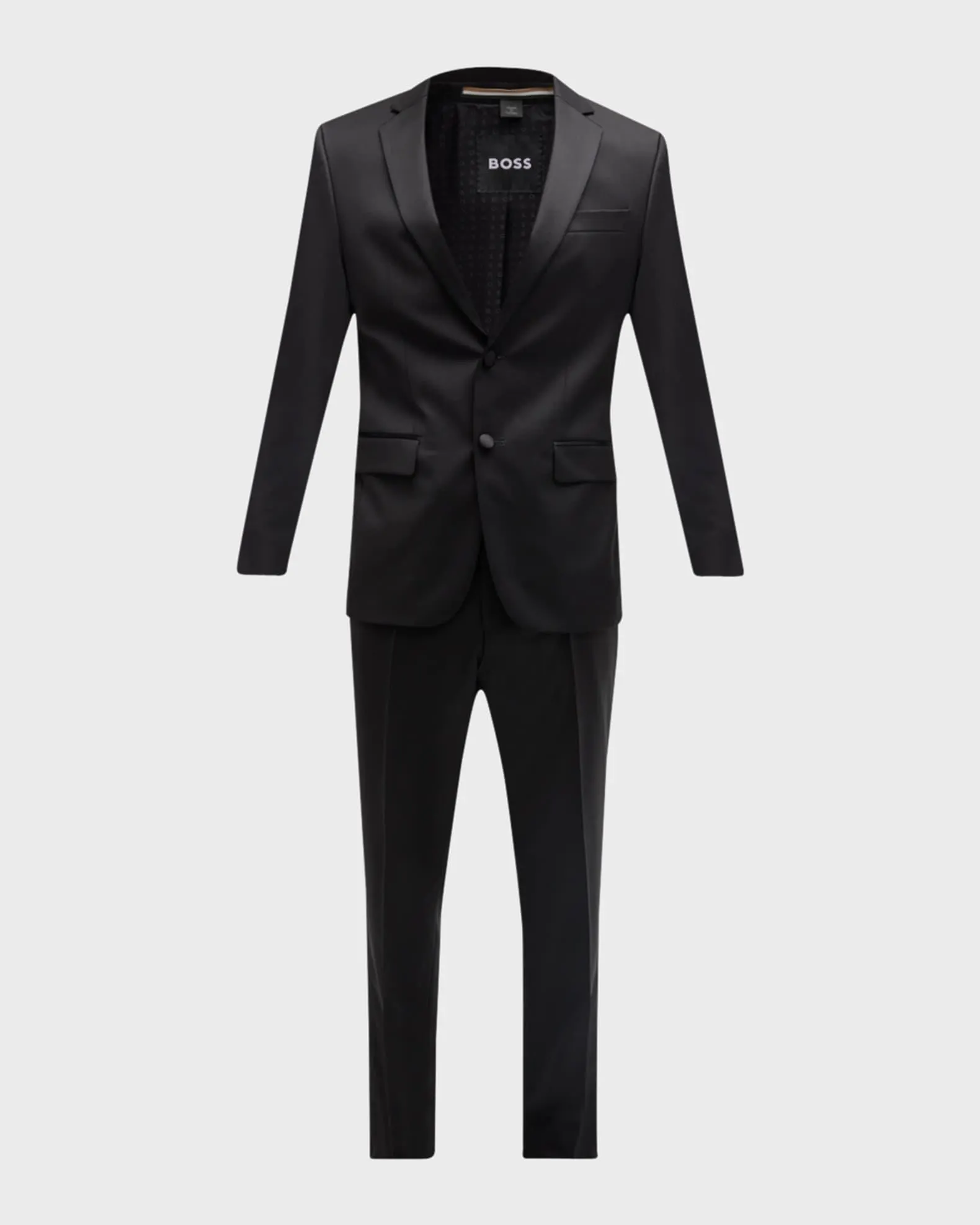 Men's Halven Gentry Satin Lapel Wool Two-Piece Tuxedo
