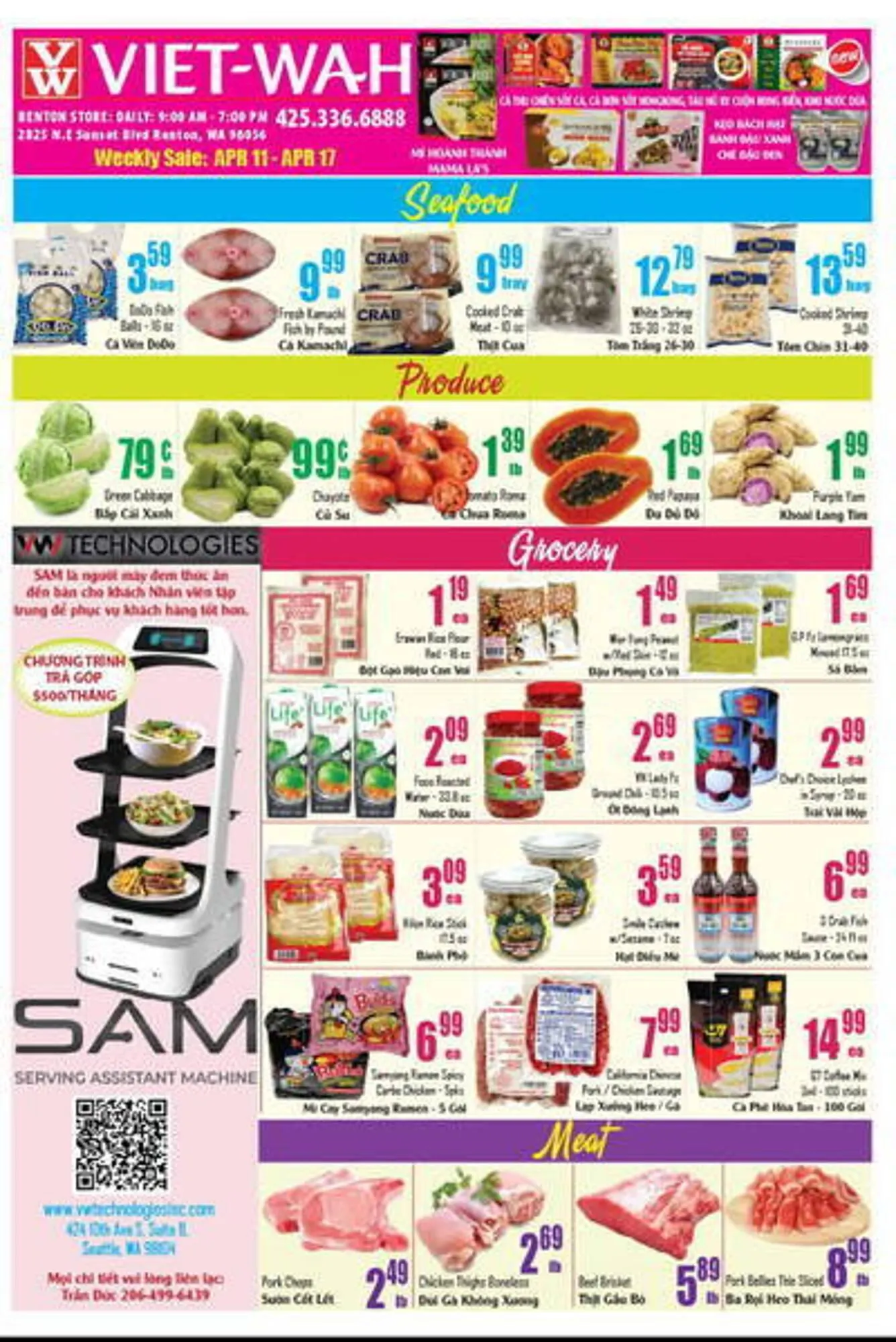 Viet Wah Supermarket Weekly Ad - 1