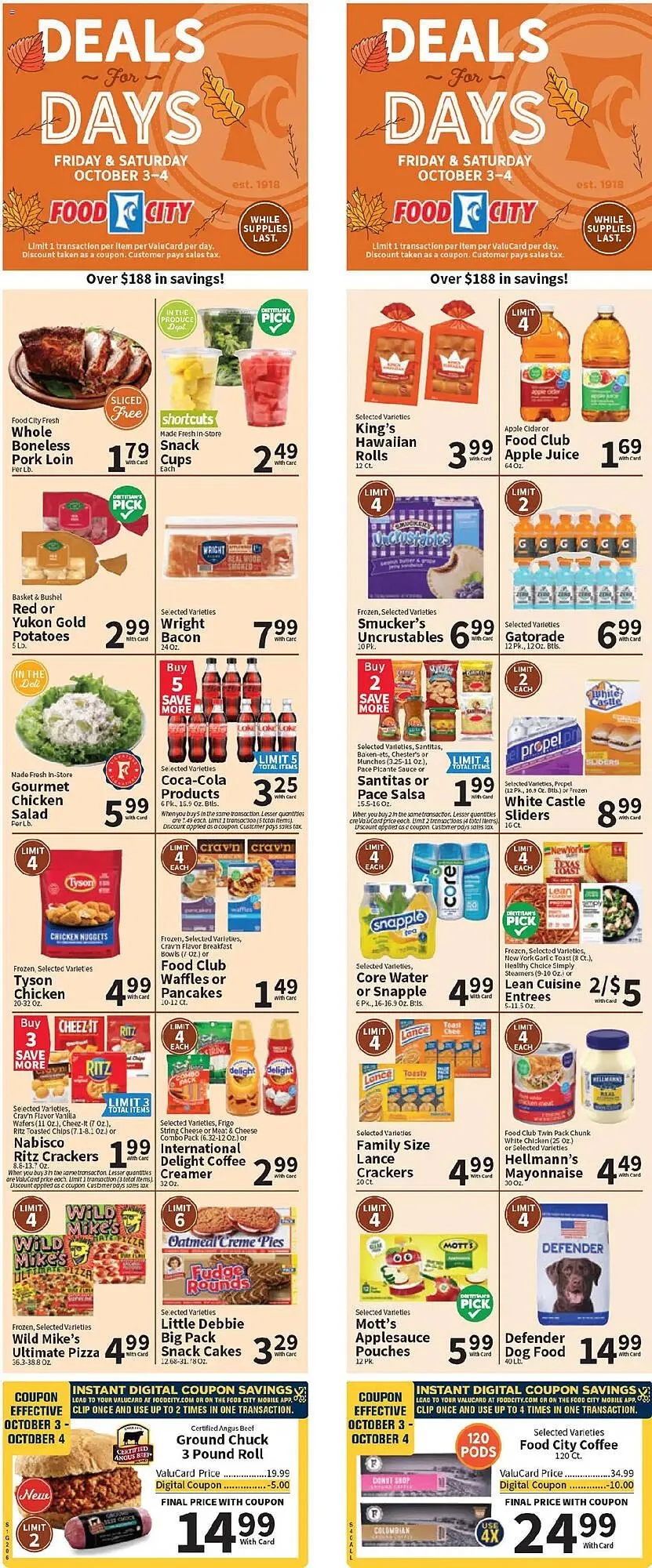 Weekly ad Food City weekly ad from October 1 to October 8 2025 - Page 1
