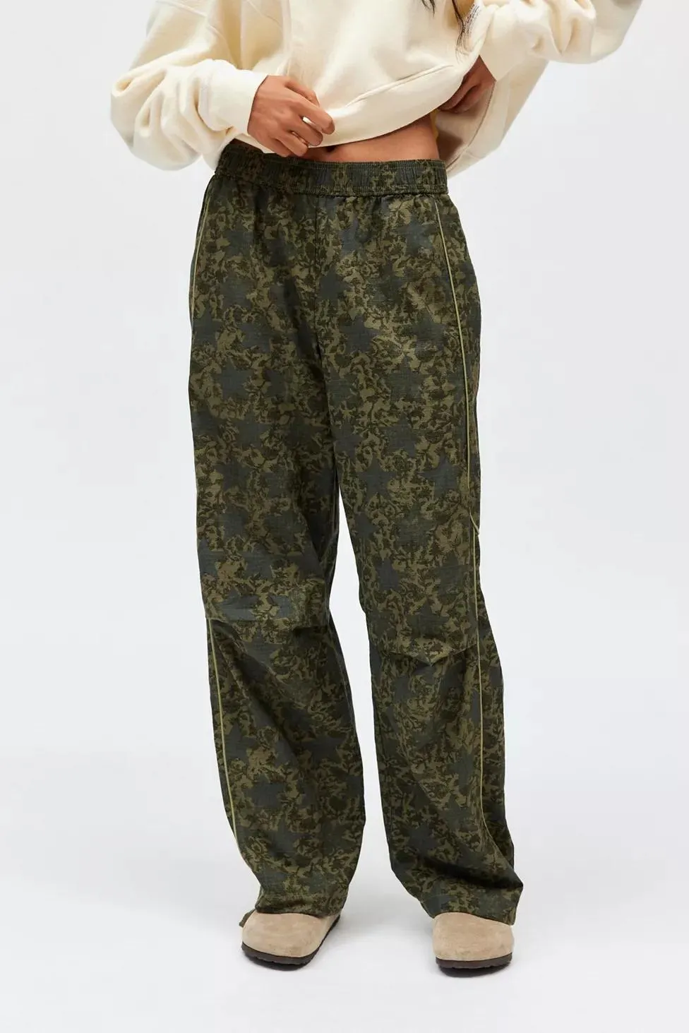 BDG Jess Ripstop Straight Leg Track Pant