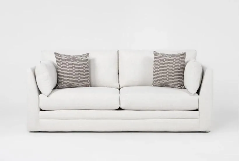 Austen Foam II Beige 86" Condo Sofa