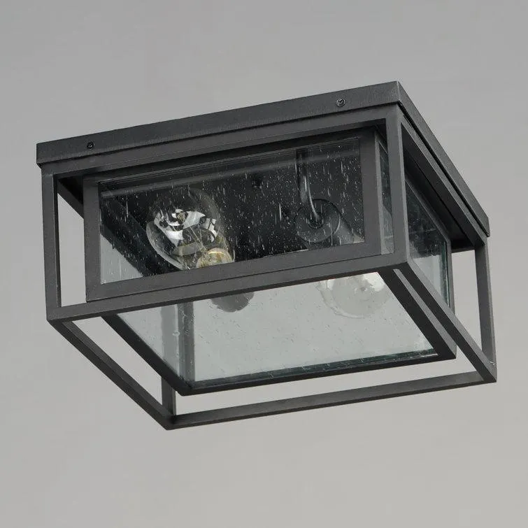 Kamba Seeded Square Outdoor Flush Mount