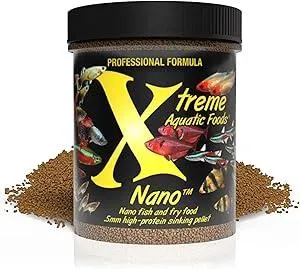 Xtreme Nano 0.5mm Sinking Pellets – High-Protein Fish Food for Nano & Community Fish, Krill-Based Formula for Color, Immune Support, and Vitality – Complete Nutrition for Small Aquarium Species (5oz)