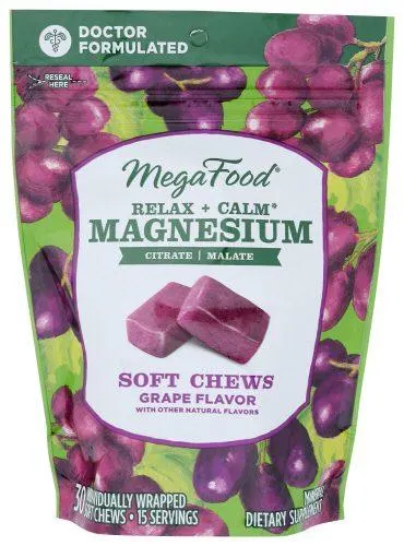 RELAX+CALM MAGNESIUM CHEWS GRAPE
