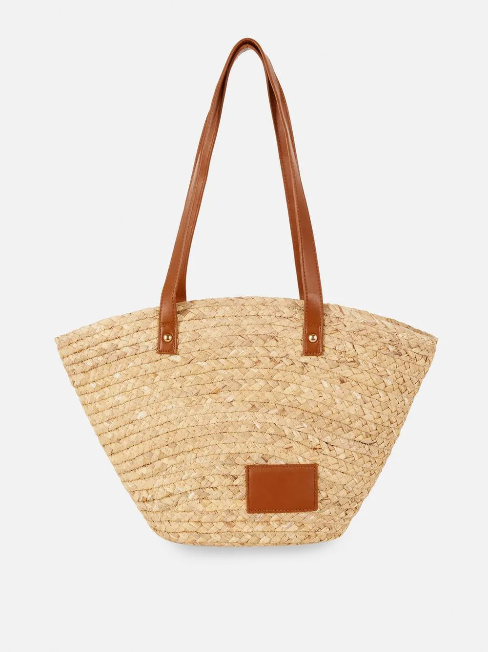 Bucket-Tasche aus Stroh