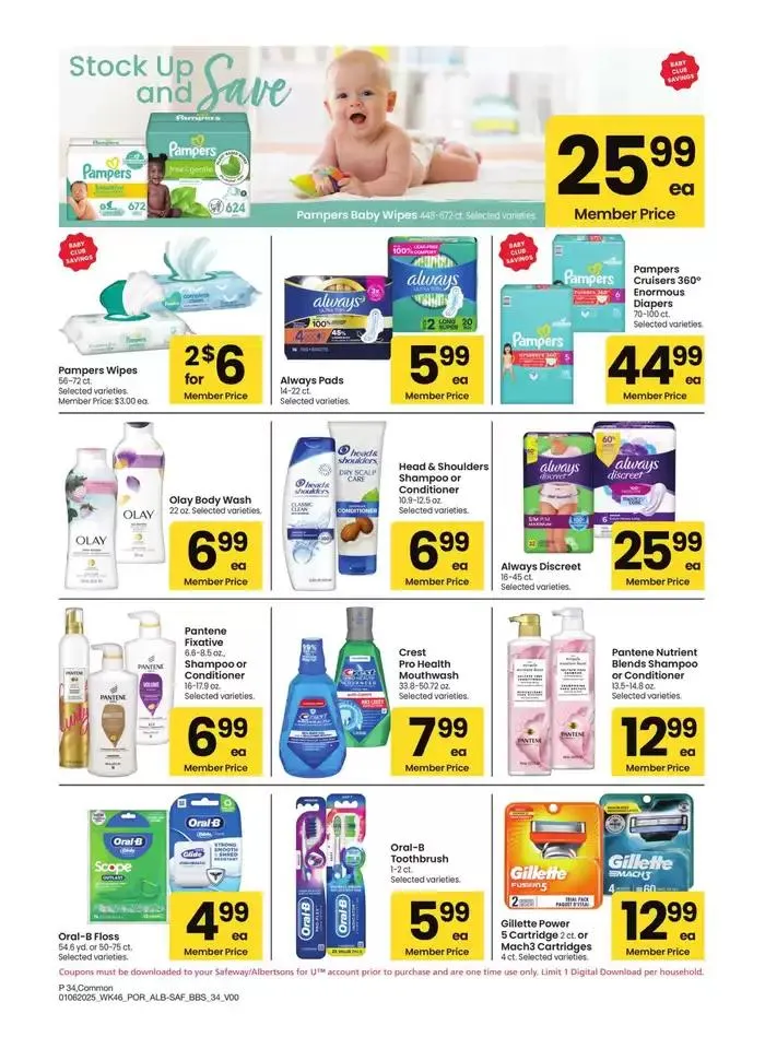Weekly ad Albertsons - Portland - BBS from January 6 to February 2 2025 - Page 34