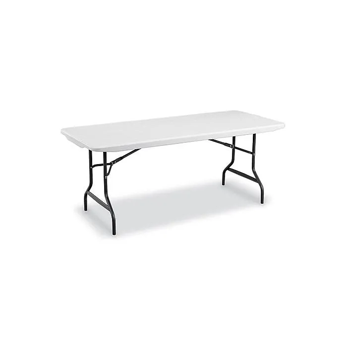 Staples 6' x 29.5" Heavy Duty Plastic Folding Table,