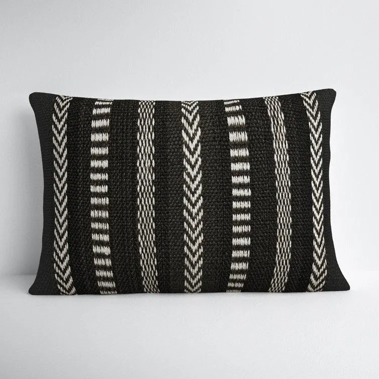 Positano Embroidered Indoor/Outdoor Lumbar Throw Pillow