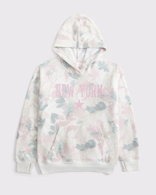 legging-friendly graphic logo popover hoodie