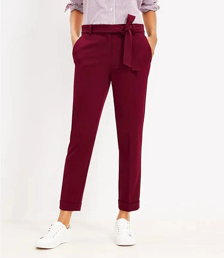 Devin Tie Waist Slim Pants