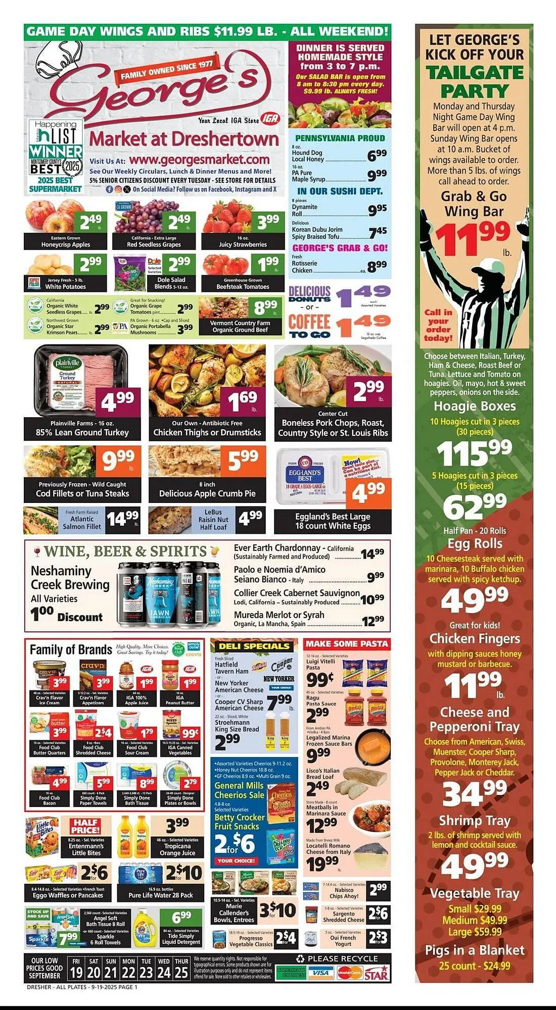 Weekly ad George's Market weekly ad from September 19 to September 25 2025 - Page 1