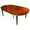 Vintage French Empire Revival Burr Walnut Dining Table, 20th Century