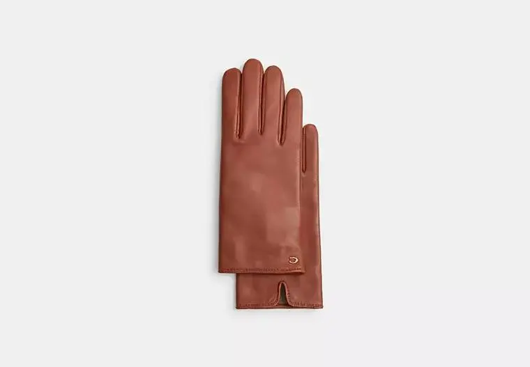 Sculpted Signature Leather Tech Gloves