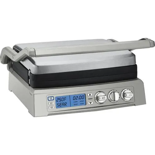 Cuisinart Elite Griddler/Grill; Stainless Steel - GR-300WSP1 - Open Box
