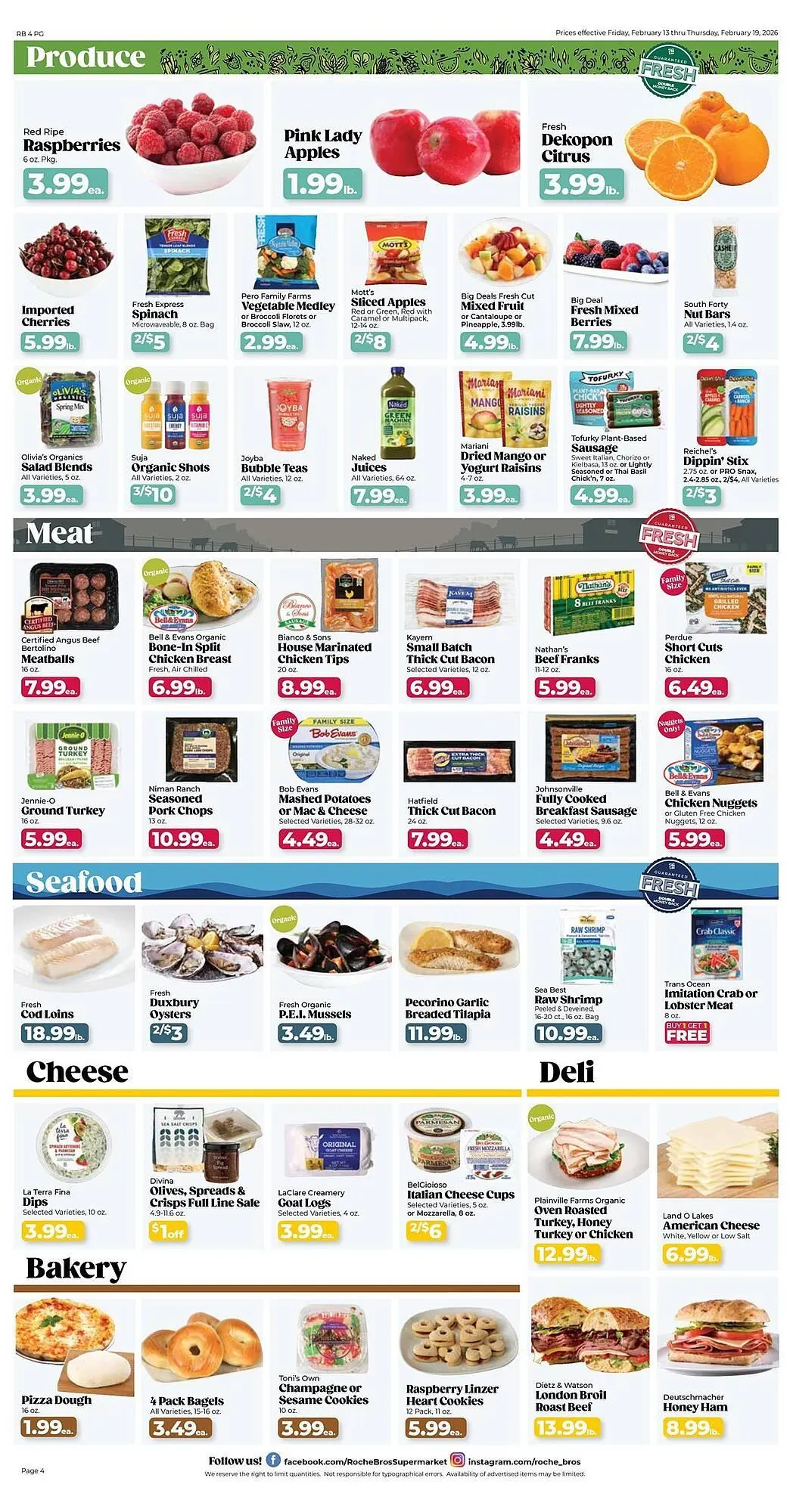 Weekly ad Roche Bros weekly ad from February 13 to February 19 2026 - Page 4